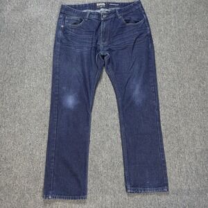 Michael Brandon Slim Straight Jeans Men Size 36 x30‎ Denim Blue